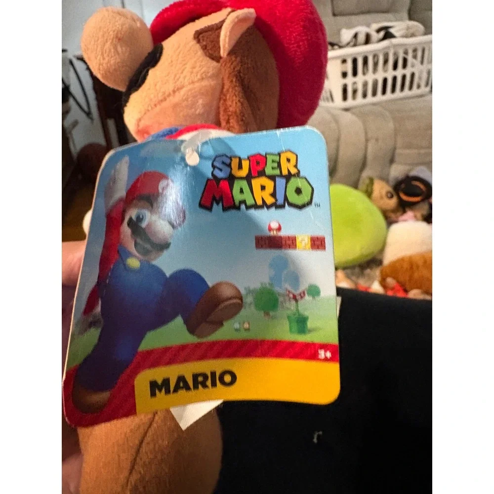 Nintendo Super Mario Plush Jakks Pacific 9 Inch Stuffed Toy NWT Red Blue